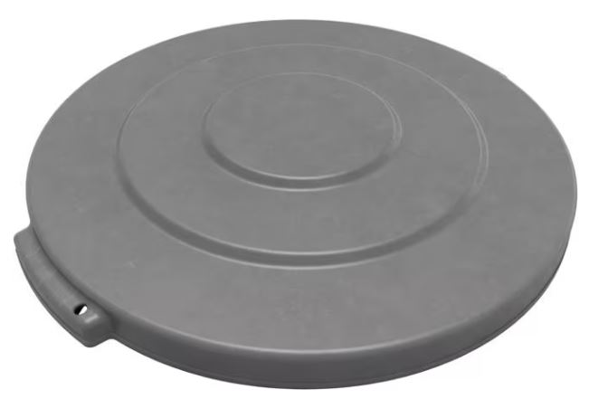 LID TRASH CAN PLASTIC GRAY F/10GAL ROUND CAN - Lids